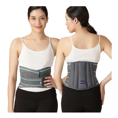 1 - Boldfit Lumbar Support Belt,  Grey  Large 