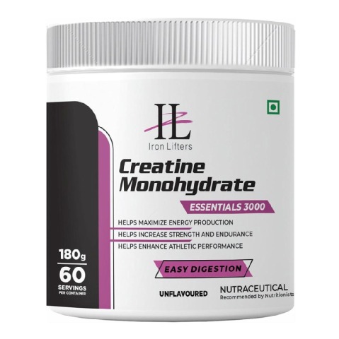1 - IRON LIFTERS Creatine Monohydrate Essentials 3000,  Unflavoured  0.52 lb 