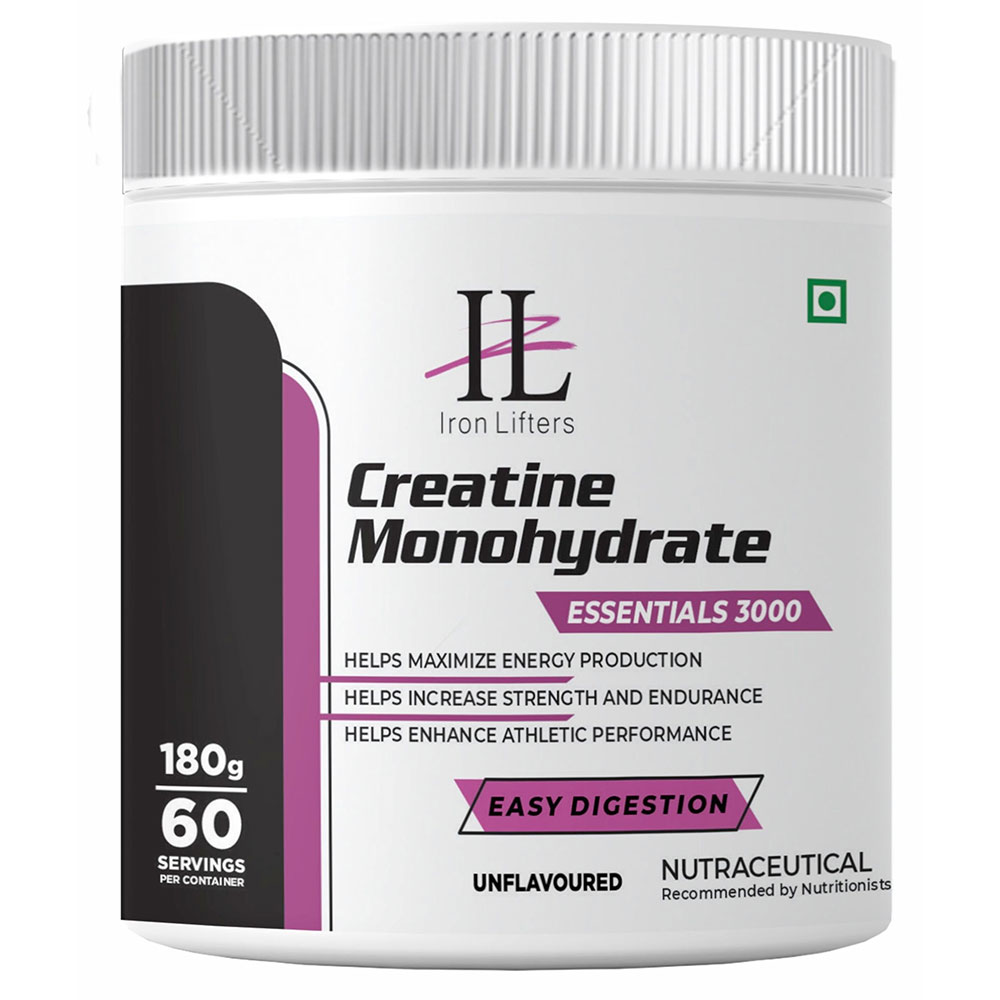 1 - IRON LIFTERS Creatine Monohydrate Essentials 3000,  Unflavoured  0.52 lb 