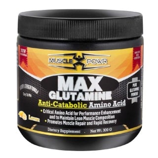 Muscle Powr Max Glutamine, 0.66 lb Lemon