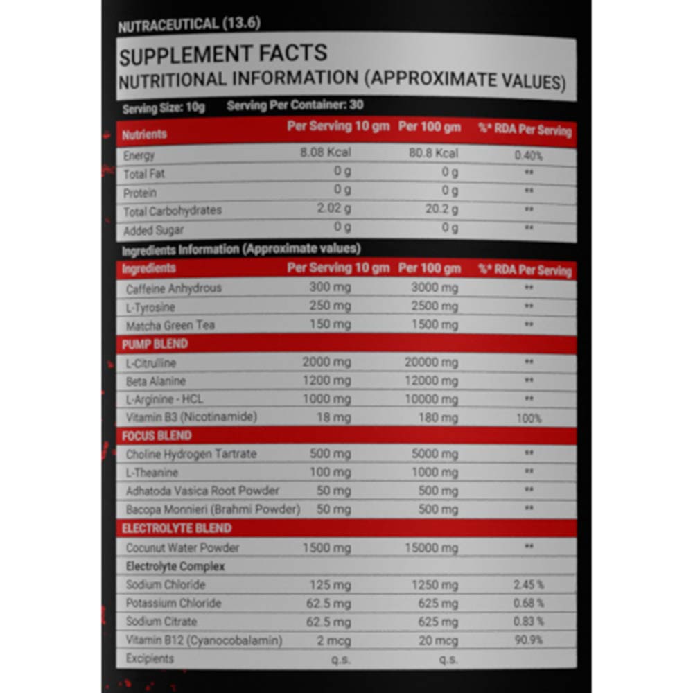 Strong Nation Supps Freaky Wolf Extreme Pre-Workout,  0.66 lb  Watermelon 