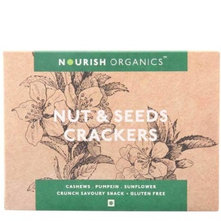 Nourish Organics Nut & Seeds Crackers, 0.150 kg Unflavoured
