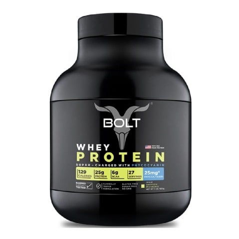 1 - Bolt Whey Protein Super-Charged With Phycocyanin, 2 lb Saffron Pistachio
