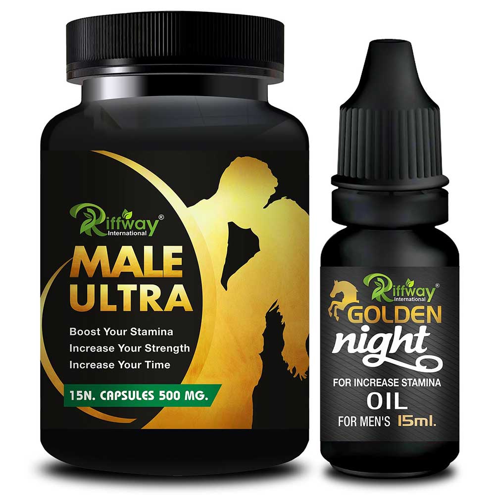1 - Riffway Male Ultra 15 Capsules & Golden Night Oil 15 ml Combo,  2 Piece(s)/Pack 