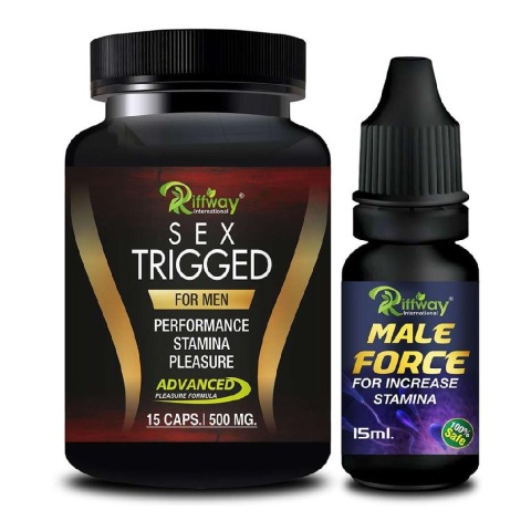 Riffway Sex Trigged 15 Capsules & Male Force Oil 15 ml Combo,  2 Piece(s)/Pack 