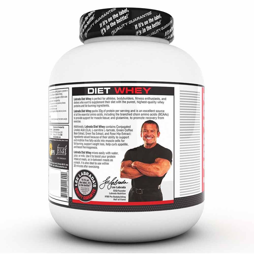 4 - Labrada Diet Whey Protein,  4.4 lb  Chocolate 