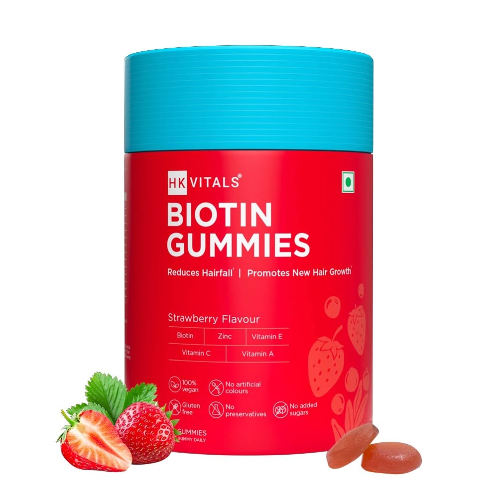 4 - HealthKart HK Vital Biotin OP,  30 gummies  Strawberry 