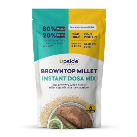 1 - Upside Health Browntop Millet Instant Dosa Mix,  Unflavoured  200 g 