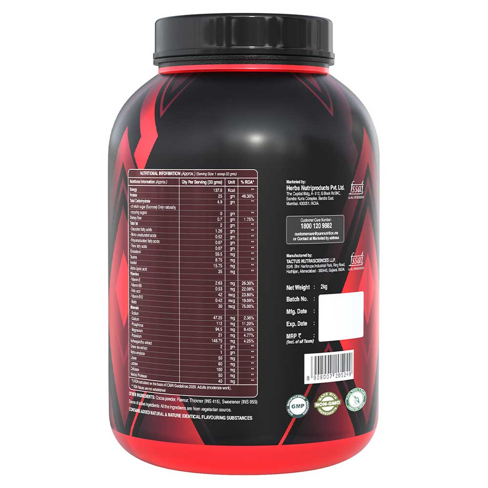 3 - Pure Nutrition Pure Whey Protein,  4.4 lb  Chocolate Cream 