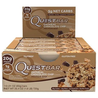Quest Protein Bar, 12 Piece(s)/Pack Oatmeal Chocolate Chip