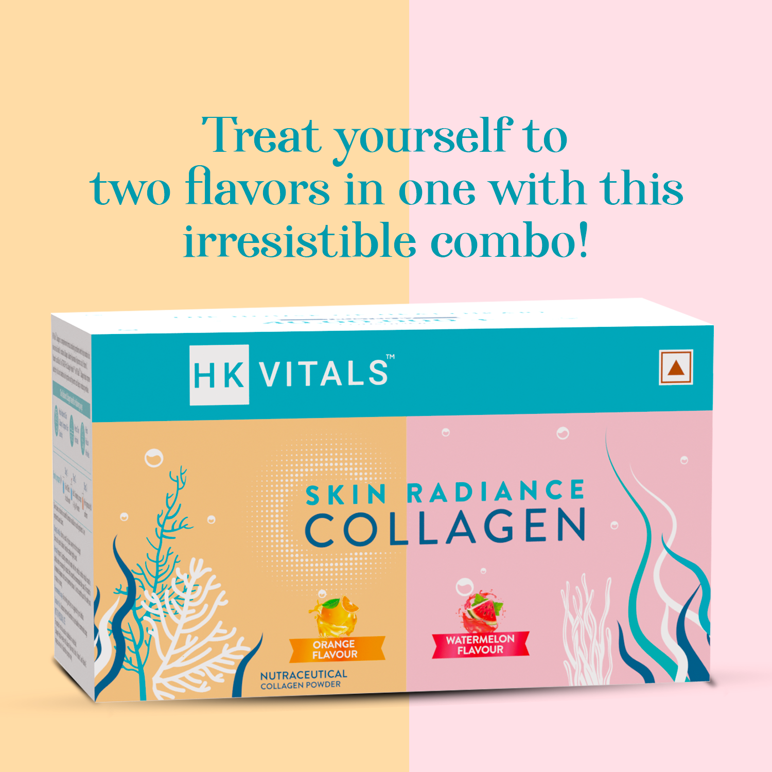 3 - HK Vitals Skin Radiance Collagen Combo by HealthKart,  2 Piece(s)/Pack  Orange 100 g + Watermelon 100 g 