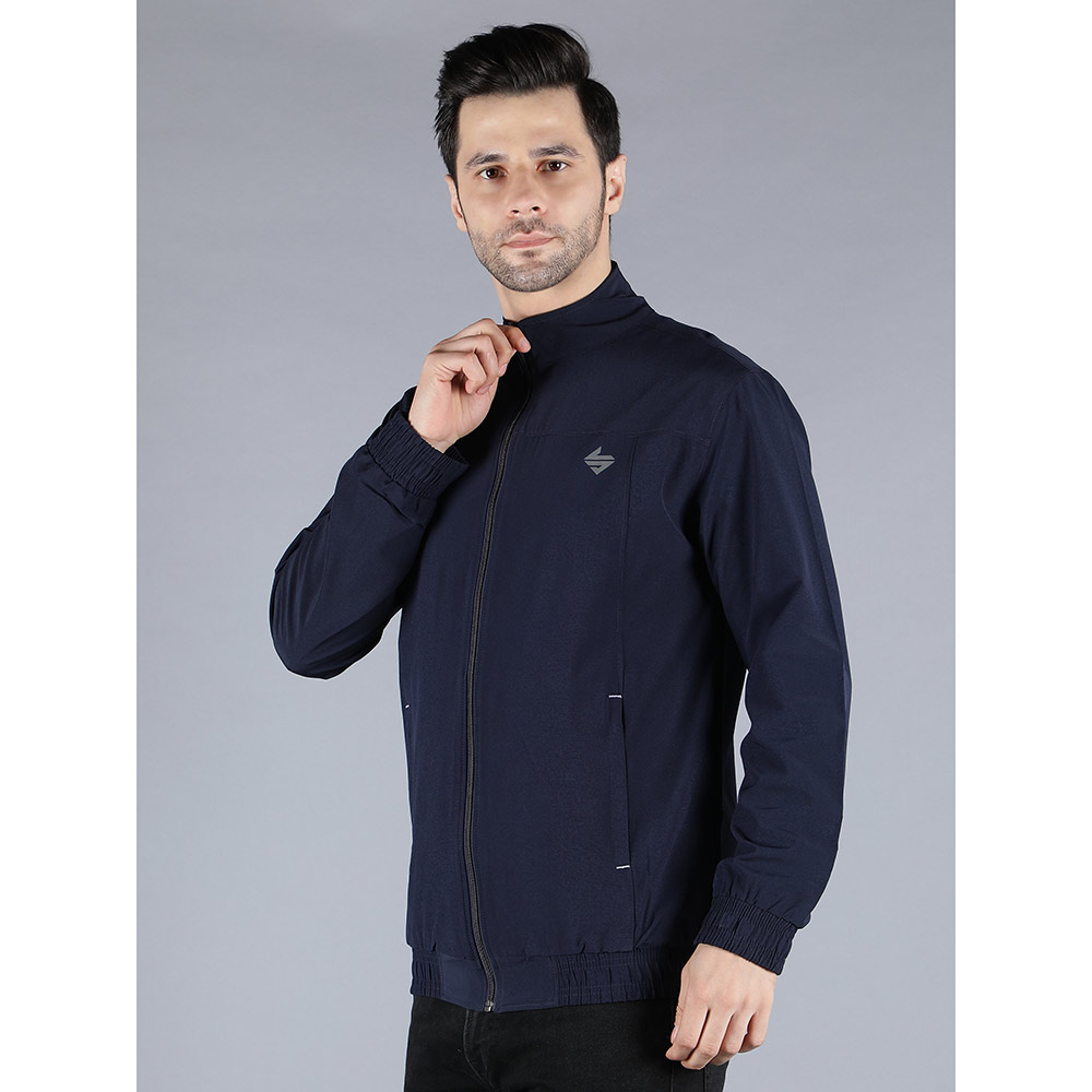 4 - John Ally Winter Gym Jacket for Men,  Navy Blue  Large 