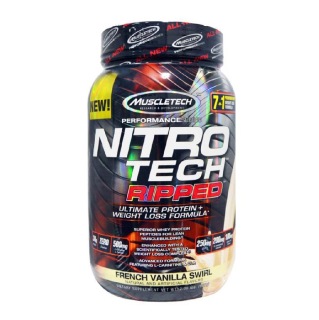 MuscleTech Performance Series NitroTech Ripped, 2 lb French Vanilla Swirl