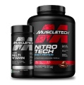 MuscleTech Nitrotech Whey Protein & Platinum Multivitamin Combo,  2 Piece(s)/Pack  Milk Chocolate 