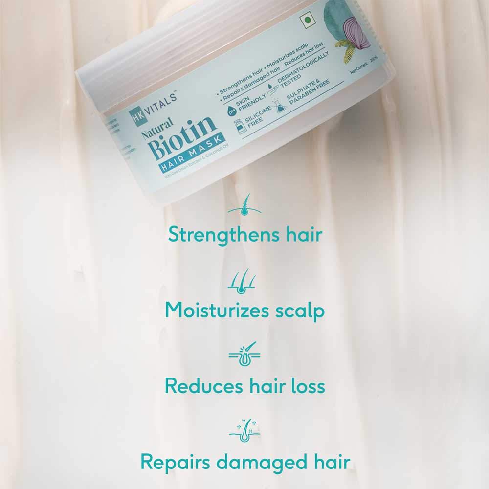 3 - HK Vitals Biotin Hair Mask by HealthKart,  200 ml  for All Hair Types