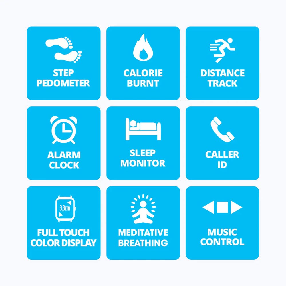 2 - Zebronics Zeb - Fit Me Smart Fitness Watch,  Blue  Free Size 