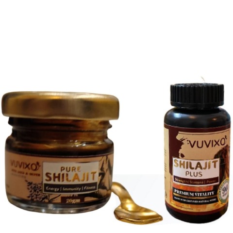 1 - Vuvixo Pure Shilajit Resin & Shilajit Plus Combo, 2 Piece(s)/Pack