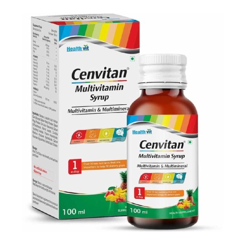 1 - Healthvit Cenvitan Multivitamin Syrup,  100 ml  Mix Fruit 