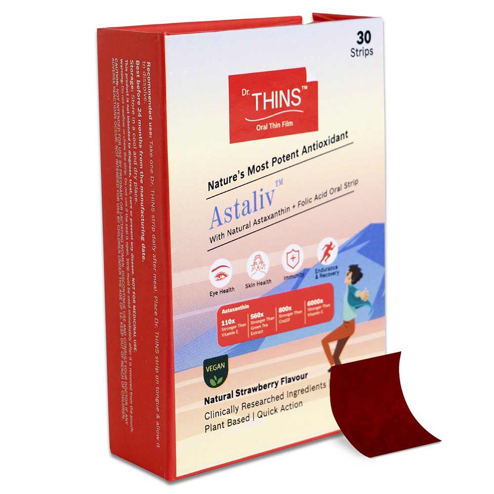 1 - Dr.Thins Astaliv with Natural Astaxanthin & Folic Acid,  Natural Strawberry  30 Strip(s) 