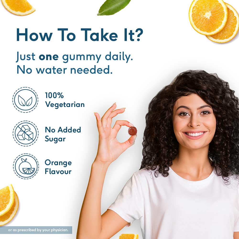 1 - HK Vitals Multivitamin by HealthKart,  30 gummies  Orange