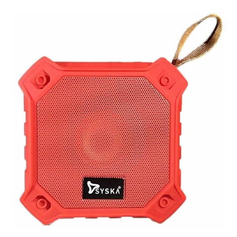 1 - Syska BT4080X 5 Watt True Bass Bluetooth Speaker,  Red 