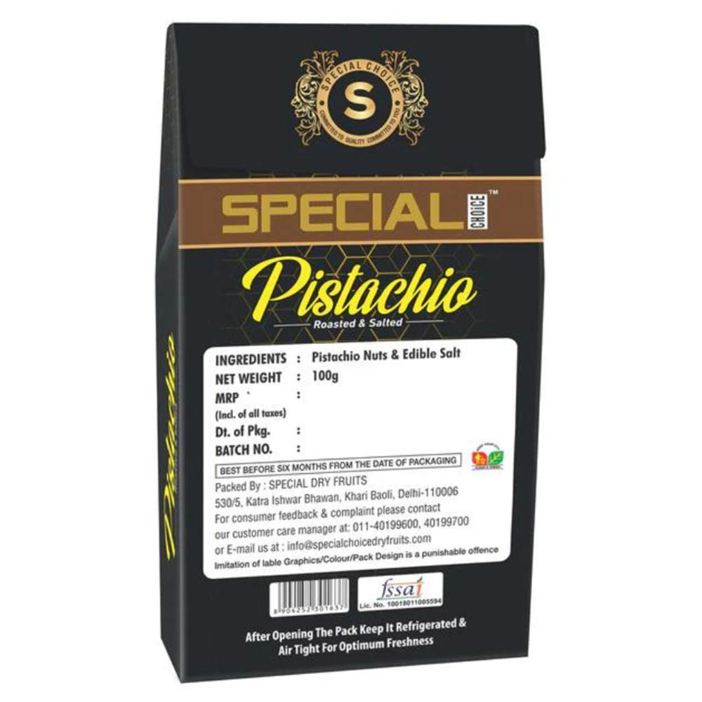 2 - Special Choice Pistachio,  Roasted & Salted (Pack of 2)  100 g 