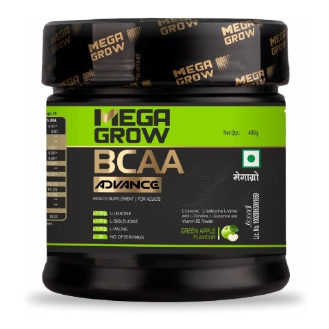 1 - Megagrow BCAA Advance, 0.88 lb 29 Servings Green Apple