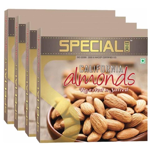 1 - Special Choice California Almonds,  250 g  Roasted & Salted (Pack of 4) 