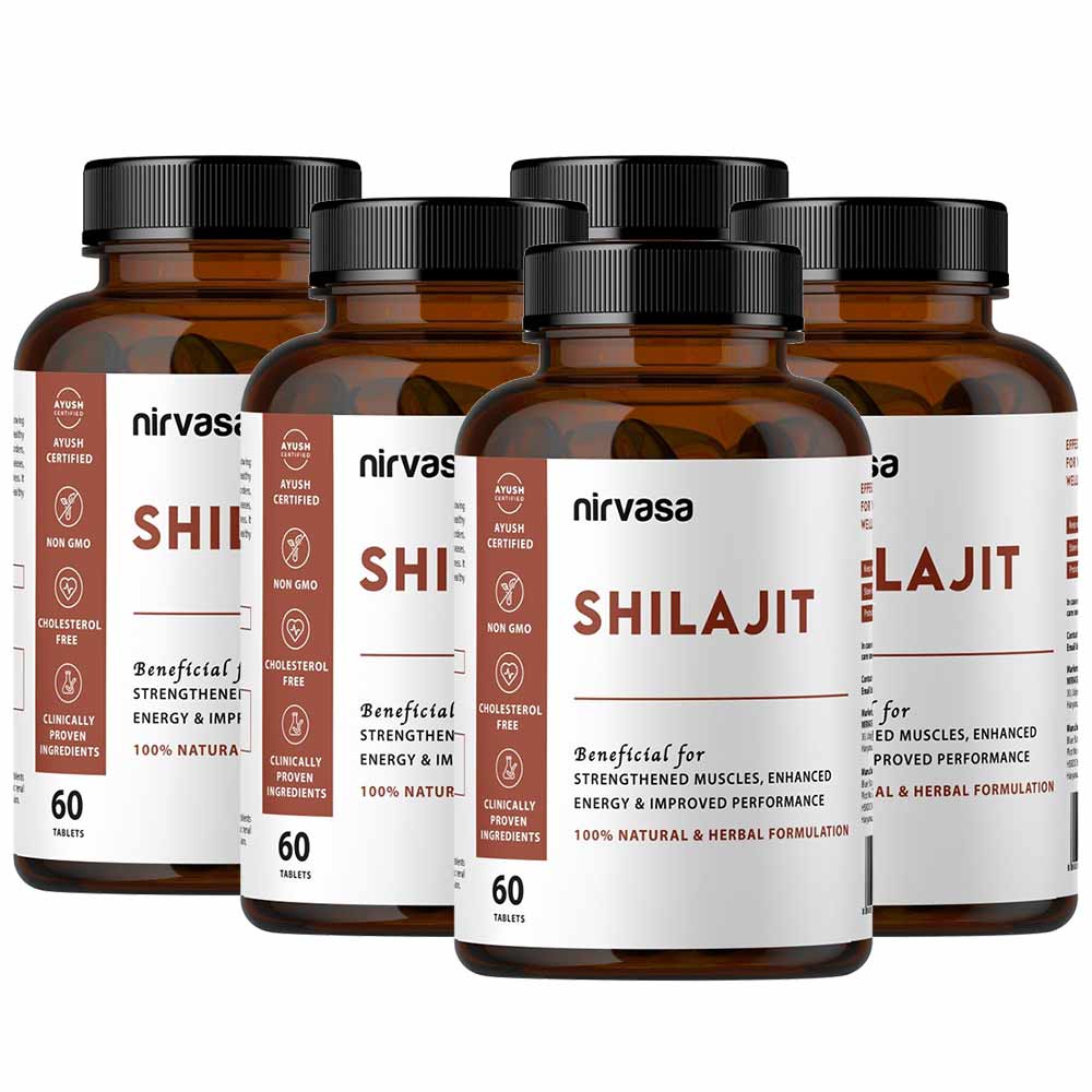 Nirvasa Shilajit (Pack of 5),  60 tablet(s) -picture-15