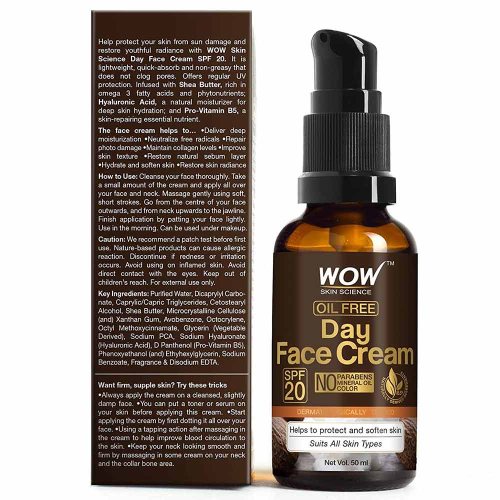 3 - WOW Skin Science Day Face Cream,  50 ml  for All Skin Types 