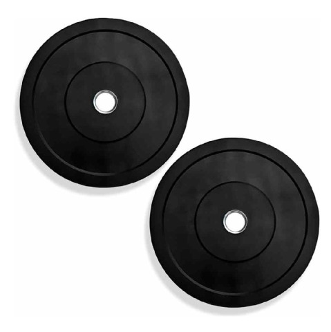 1 - BULLAR Rubber Spare Weight Plates Set for Home Gym,  Black (Pair)  2.5 kg 