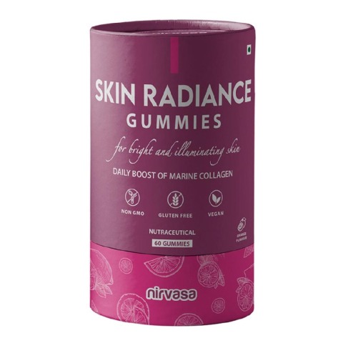 1 - Nirvasa Skin Radiance,  60 gummies  Orange 