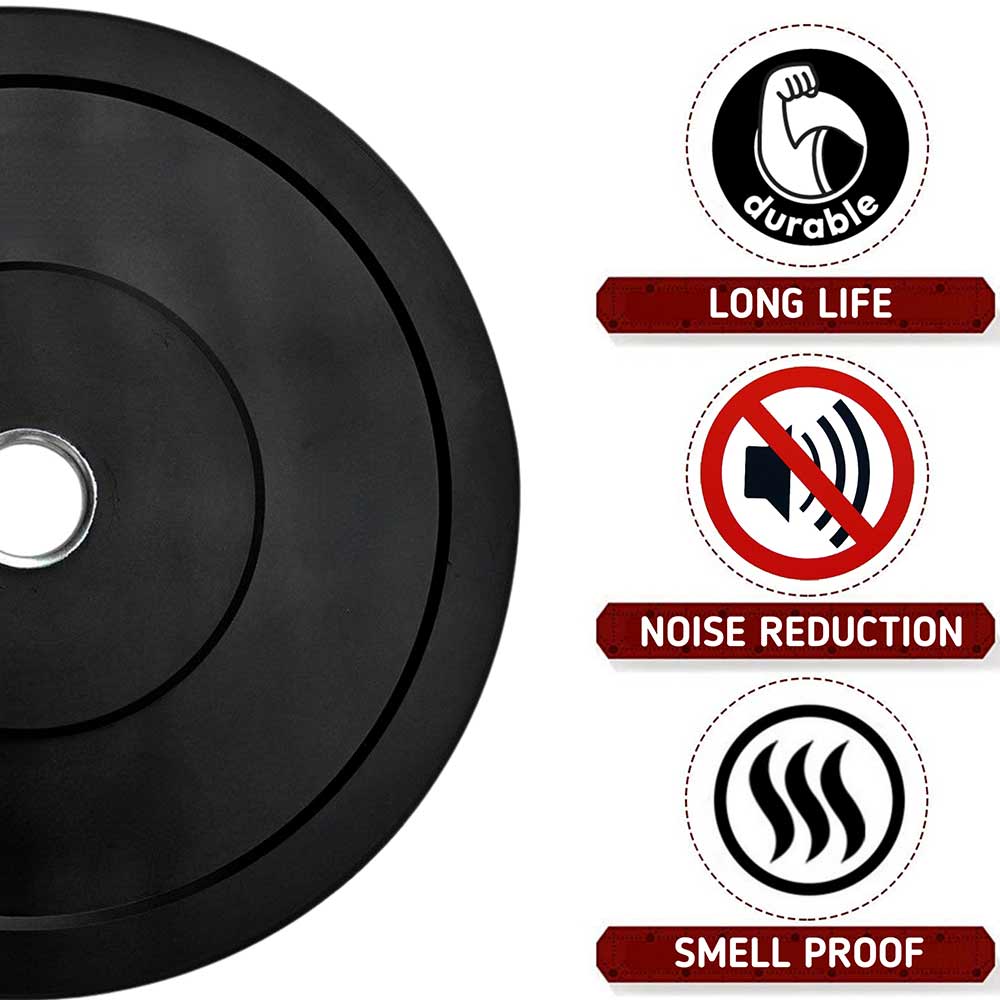 5 - BULLAR 30 kg Rubber Home Gym Set