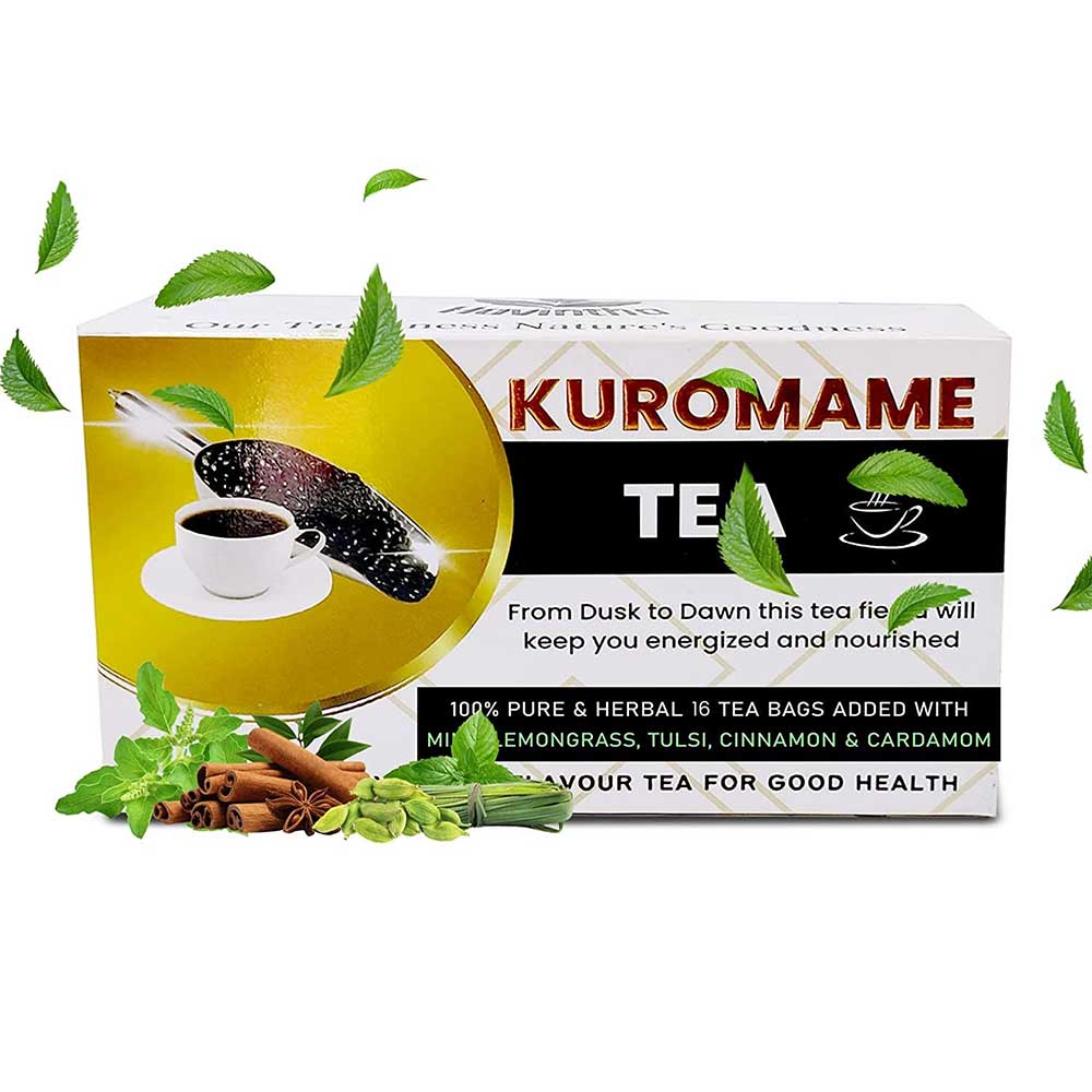 Havintha Kuromame Tea,  Mint, Lemongrass, Tulsi, Cinnamon & Cardamom  16 Tea Bag(s) 