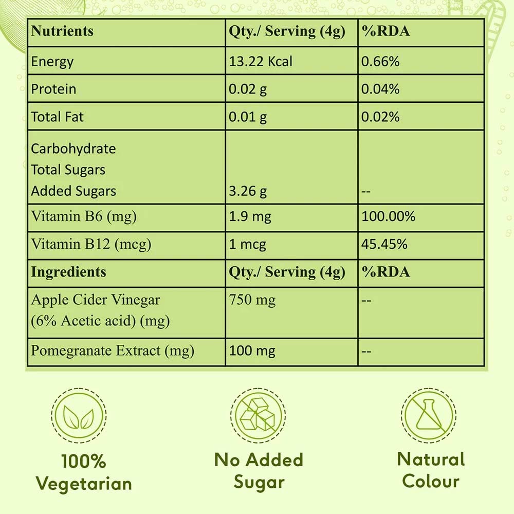 1 - HK Vitals ACV 750 mg Effervescent by HealthKart,  60 tablet(s)  Green Apple