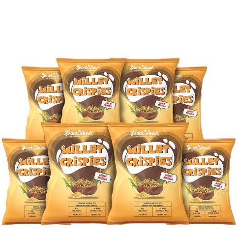 1 - SnackAmor Millet Crispies,  Magic Masala (Pack of 8)  27 g 