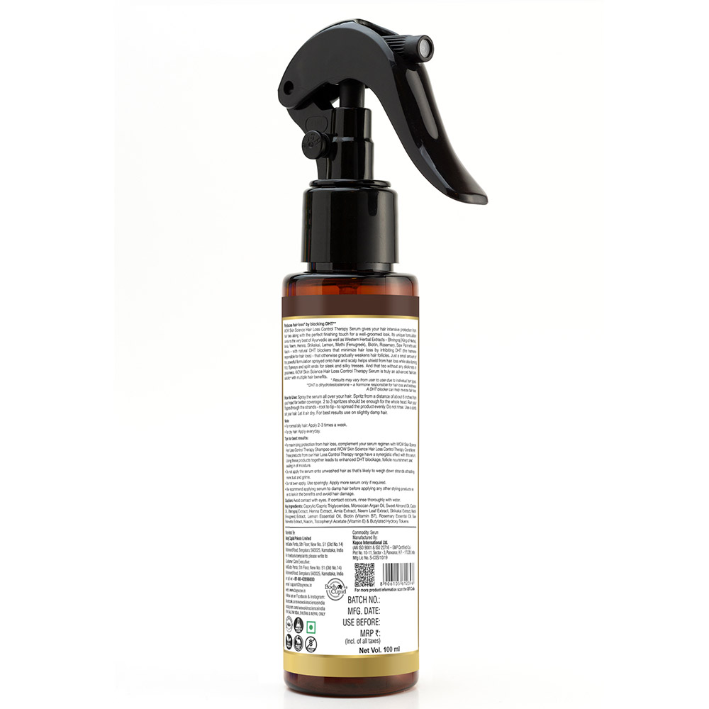 2 - WOW Skin Science Hair Loss Control Therapy Serum,  100 ml  for All Hair Types 