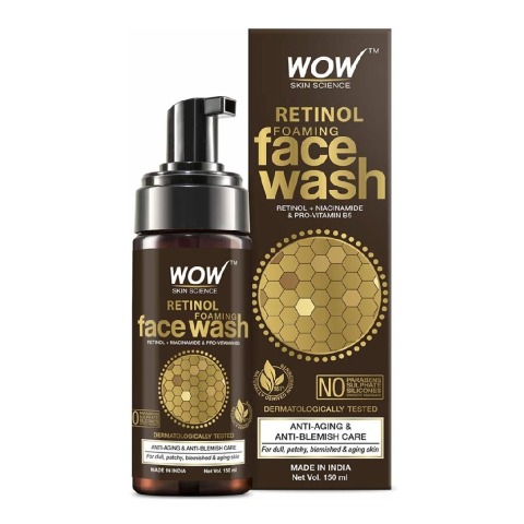 1 - WOW Skin Science Retinol Foaming Face Wash,  150 ml  Anti-Aging & Anti-Blemish Care 