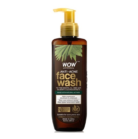 1 - WOW Skin Science Anti-Acne Face Wash,  200 ml  for Acne-Prone Skin 