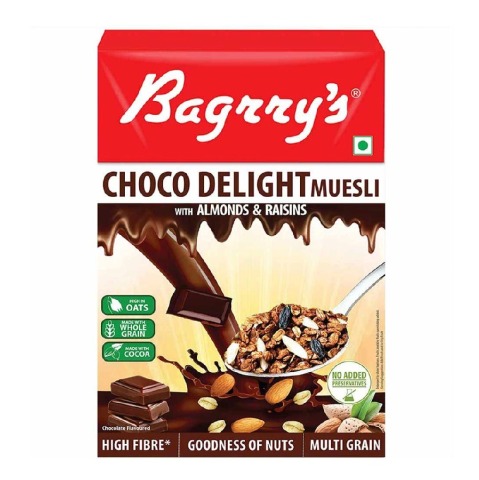 1 - Bagrrys Choco Delight Muesli with Almonds & Raisins, 400 g Unflavoured