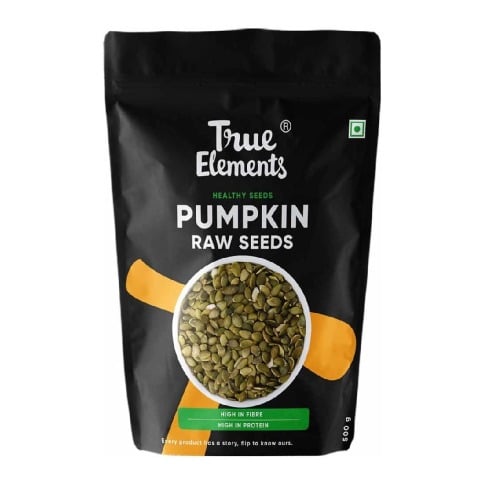 True Elements Pumpkin Raw Seeds,  Unflavoured  0.5 kg 
