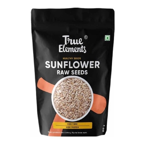 True Elements Raw Sunflower Seeds, Natural 0.250 kg