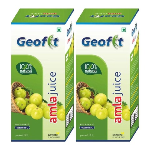 1 - Geofit Amla Juice, Natural Pack of 2 500 ml