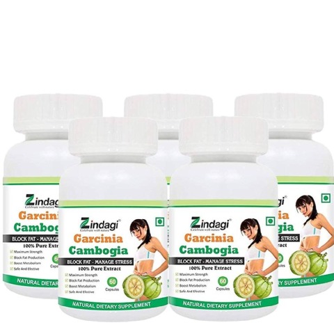 1 - Zindagi Garcinia Cambogia (Pack of 5),  60 capsules 