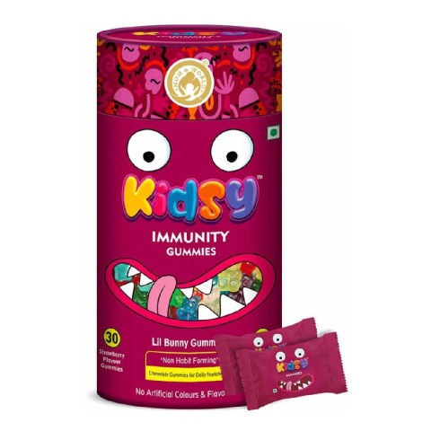 1 - Mom & World Kidsy Immunity, 30 gummies Strawberry