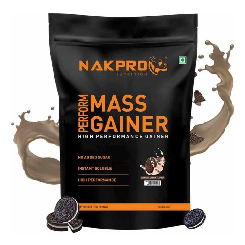 1 - Nakpro Perform Mass Gainer,  2.2 lb  Cookies & Cream 