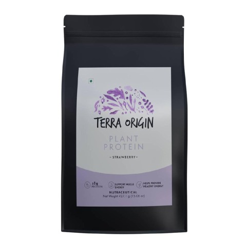 1 - Terra Origin Plant Protein,  0.94 lb  Strawberry 