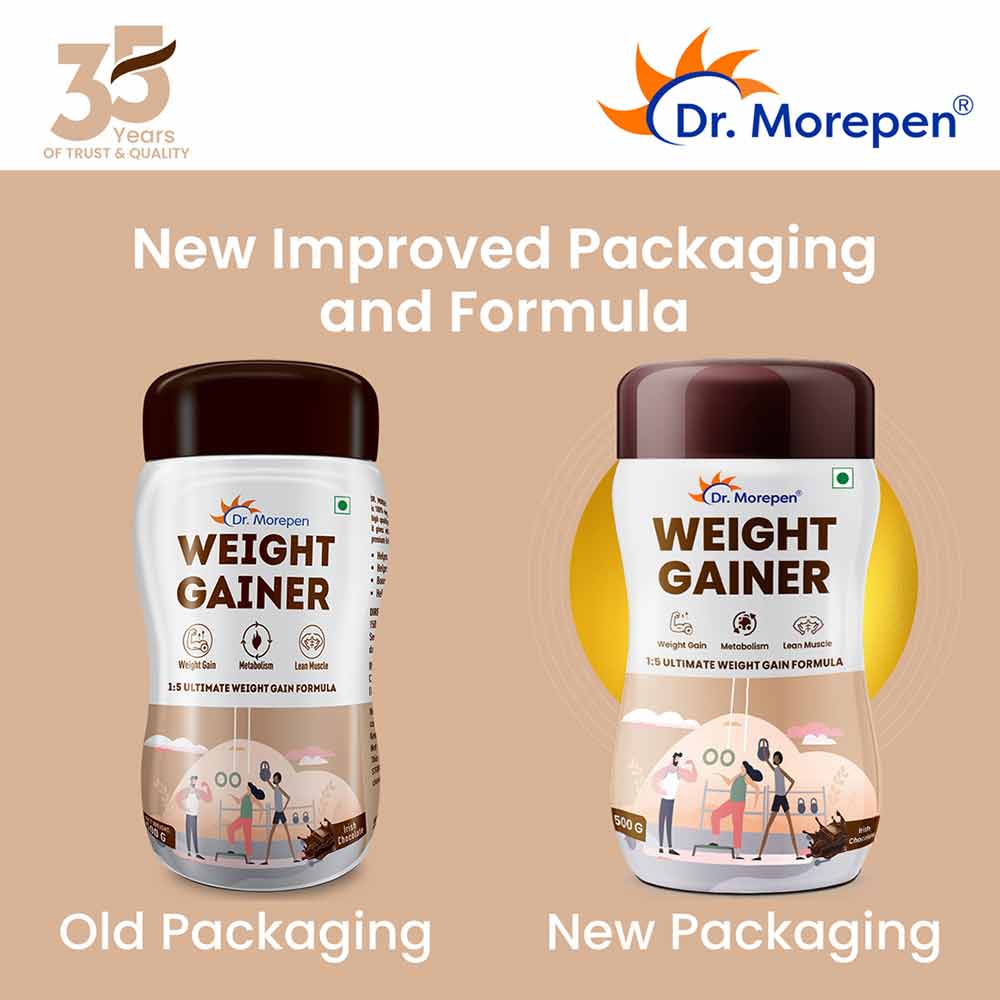 6 - Dr. Morepen Weight Gainer,  1.1 lb  Irish Chocolate 