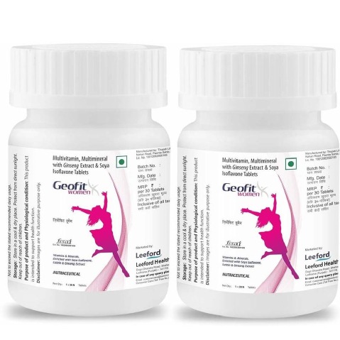 1 - Geofit Multivitamin for Women,  30 tablet(s)  Unflavoured (Pack of 2) 
