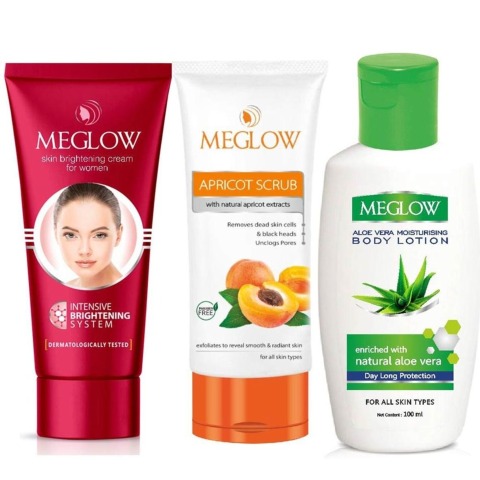 1 - Meglow Women Skin Care Combo Pack,  3 Piece(s)/Pack  for All Skin Types 